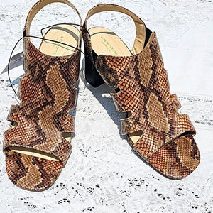Liz Claiborne‎ Womens Gillroy Snake  Heeled Sandals 11M